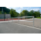 Traffic safety | fencing systems | Fixed postto be fixed by plugs | with coverlength: 1000 mm | hot-dip galvanized